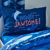 Catherine Lansfield Plava dječja posteljina za krevet za jednu osobu 135x200 cm Jawsome Shark – | shoptok.hr