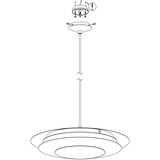 Eglo 98043 - led rgbw prigušiva viseći luster na sajli moneva-c LED/18W/230V | Eponuda.com