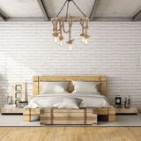 Toolight stropna svjetiljka viseći visilica konop 5 E27 APP677-5CP | shoptok.hr