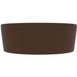  Luksuzni umivaonik mat tamnosmeđi 36 x 13 cm keramički | shoptok.hr