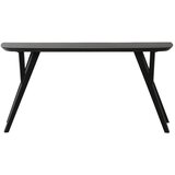 Light & Living Mat črna stranska mizica iz masivne akacije 44x160 cm Quenza – | Shoptok.si