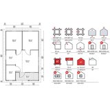 Male kuće Drvena kuća ALMERIA B 595 &amp;times; 887 cm &amp;ndash; bez zavr&amp;scaron;nog krovnog pokrova Slike