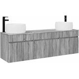  Set ormarića za kupaonicu 3 kom. Siva Sonoma 49 x 44,5 x 66 cm | shoptok.hr