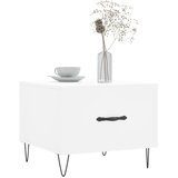 Stolić za kavu sjajni bijeli 50 x 50 x 40 cm konstruirano drvo | shoptok.hr
