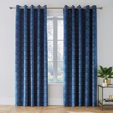 Catherine Lansfield Modre zavese v kompletu 2 kos 229x168 cm Art Deco Pearl - Catherine Lansfield Cene