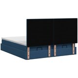  Podesivi krevet s madracem s uzglavljem 2 kom. Plava Tkanina | shoptok.hr