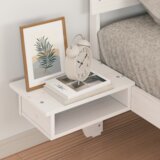  Krevet s okvirima i noćnim ormarićima Bijelo 75 x 190 cm | shoptok.hr