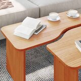  Kava Stol 2 pcs Vosak smeđa Masivna borovina | shoptok.hr