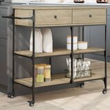 vidaXL Kuhinjska kolica boja hrasta 105 x 42 x 95 cm konstruirano drvo Cijene