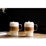 Vialli Design Rožnate steklene skodelice v kompletu za kapučino 2 ks 350 ml Livio – | Shoptok.si