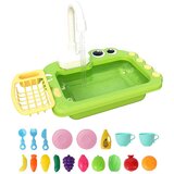 INORCO Mini Toddler Playhouse Pomivalni stroj Set Električni Kroženje Vode 18Pcs Dodatki Simulirana Pipa Vrtljiva Toplotno Odporna Hitro Sušeča Košara Preten, (22095744) | Shoptok.si