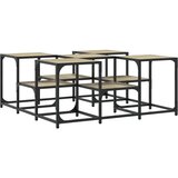  Stolić za kavu boja hrasta 91x91x40 cm konstruirano drvo | Eponuda.com