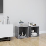 vidaXL TV ormarići 2 kom siva boja betona 37 x 35 x 37 cm od iverice | shoptok.hr