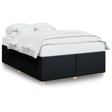 Maison Chic Posteljni okvir - Dvoposteljna postelja - Zakonska postelja brez vzmetnice črn 140x190 cm blago-J11711, (21770781) | Shoptok.si