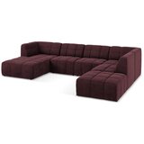 Makamii Bordo baršunasti kutna garnitura (u obliku slova "U") Aloha – | shoptok.hr