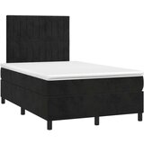 Box spring krevet s madracem crni 120 x 200 cm baršunasti | shoptok.hr