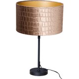 QAZQA Tafellamp zwart met velours kap krokodil dessin 35cm - Parte | Shoptok.si
