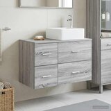  Set namještaja za kupaonicu 2 kom. Siva Sonoma 59 x 35 x 80 cm | Shoptok.si