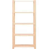  Stalci za pohranu 5 razina 10 kom 80x38x170 cm borovina 250 kg | shoptok.hr