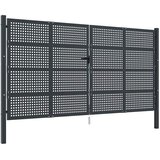  Vrtna vrata antracit 400x175 cm čelik | shoptok.hr