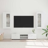  Set TV komoda s ladicama FLORIN 3 pcs Bijelo Konstruirano drvo | shoptok.hr