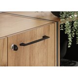 Germania antracitno siva omarica v hrastovem dekorju z možnostjo zaklepanja 75x120x40 cm podium – | Shoptok.si