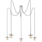  Argon 2079 - Luster na sajli CORSO 5xE27/15W/230V pauk sjajni hrom | Eponuda.com