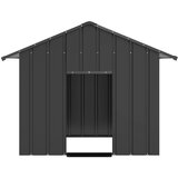  Kućica za pse s krovom 131x101x102 cm pocinčani čelik | shoptok.hr