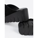 SEASTAR Women's suede wedge flip-flops black | Shoptok.si