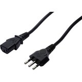 Digitus tok priključni kabel [1x italijanski moški konektor - 1x ženski konektor IEC C13\, 10 A] 1.80 m črna, (20414132) | Shoptok.si