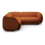 Micadoni Žametna kotna sedežna garnitura v barvi terakote (levi kot/v obliki črke L) Kate – | Shoptok.si