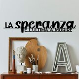 Wallity zidna dekoracija La Speranza 1, 86x14cm, Crna Cene