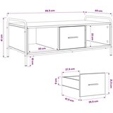  Stolić za kavu Crni hrast 99 5 x 49 x 41 cm Konstruirano drvo - Crni hrast | shoptok.hr
