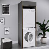 MID.YOU OMARICA ZA PRALNI STROJ antracit, medeni hrast | Shoptok.si