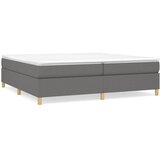  Okvir za krevet s oprugom tamnosivi 200x200 cm od tkanine | shoptok.hr