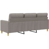  Trosjed od tkanine Smeđe-siva 180 cm | shoptok.hr