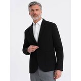 Ombre Men's jacket with patch pockets - black cene