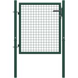 vidaXL Vrata za ogradu čelična 100 x 75 cm zelena Cijene