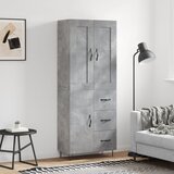  Visoka komoda siva betona 69,5x34x180 cm od konstruiranog drva | shoptok.hr