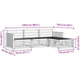  Set vanjskih sofa 4 kom. Prirodna Čvrsto drvo akacije | shoptok.hr