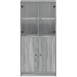  Visoka komoda s vratima 68x37x142 cm konstruirano drvo | shoptok.hr