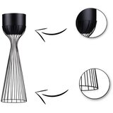 Metalna saksija LOFT 68x20 cm crna | Eponuda.com