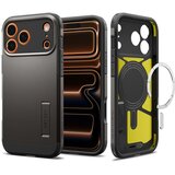 POSNETI MEDIJI SPIGEN TOUGH ARMOR T MAGSAFE ZAŠČITNI OVITEK ZA IPHONE 17 PRO Z METALNO TEKSTURO, (5000259319) | Shoptok.si