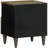  Noćni ormarići 2 kom svijetlo sivi 40x33x46 cm Puno drvo Mango | shoptok.hr