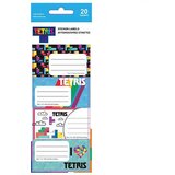 Luna 20-delni set etiket za zvezke Tetris | Shoptok.si