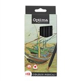 Optima Bojice Black Line, 12 komada u