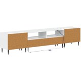  5-dijelni LED TV ormarić Bijela visokog sjaja Konstruirano drvo | shoptok.hr