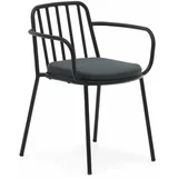 Kave Home Crna metalna vrtna stolica Bramant -