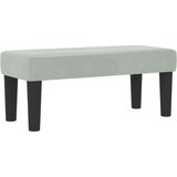  Krevet s box springom s madracem i klupom svijetlo siva 90x190 cm baršun | shoptok.hr