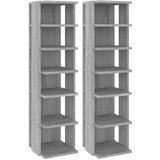 Maison Chic Regal za čevlje - Polica za čevlje 2 kosa sivi sonoma 27,5x27x102cm inženirski les, (21777639) Cene